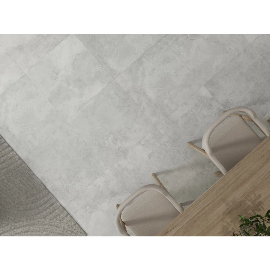 Керамогранит Cersanit Studio ректификат рельеф матовый светло-серый A17980 59,8x59,8 см