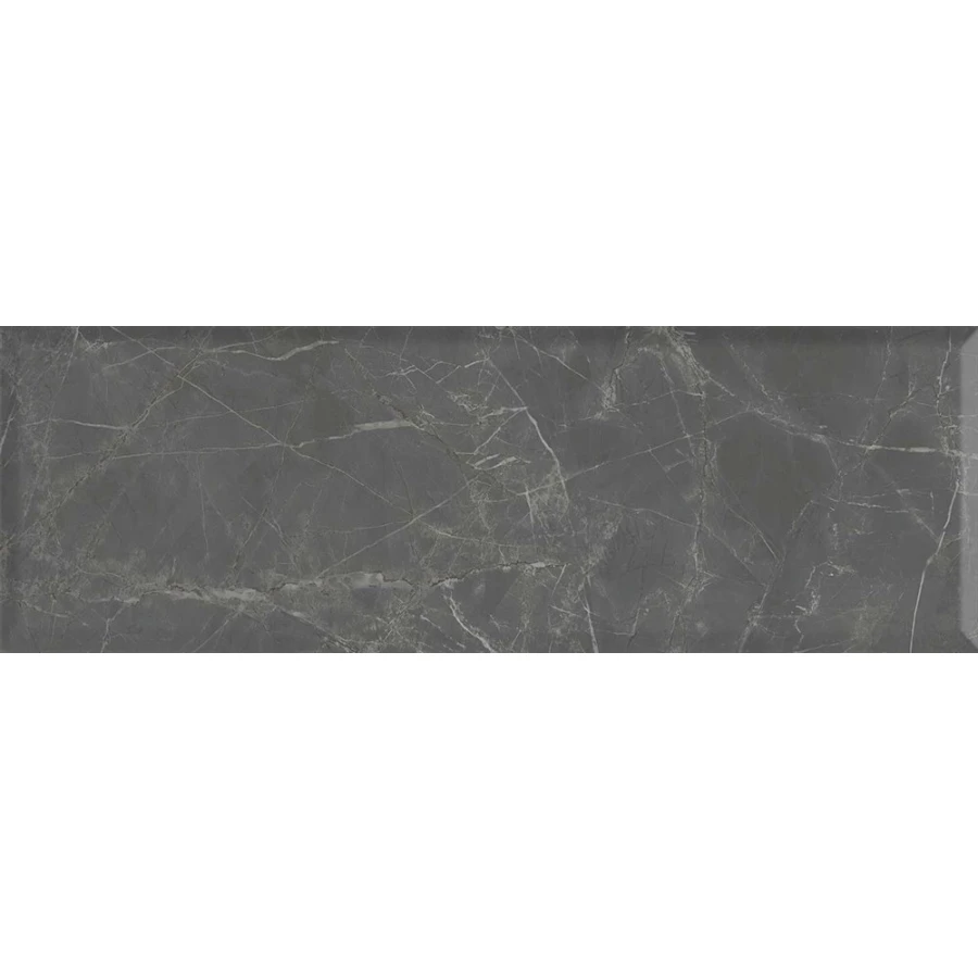 Плитка настенная Kerama Marazzi Буонарроти грань обрезная матовая серая темная 13108TR 89,5x30 см
