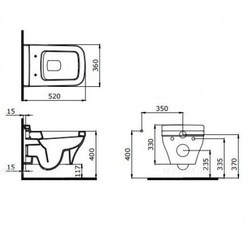 Унитаз подвесной Bocchi Scala Arch кремовый 1080-014-0129
