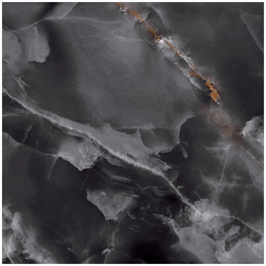 Керамогранит Laparet Andora Black полированный чёрный 60х60 см