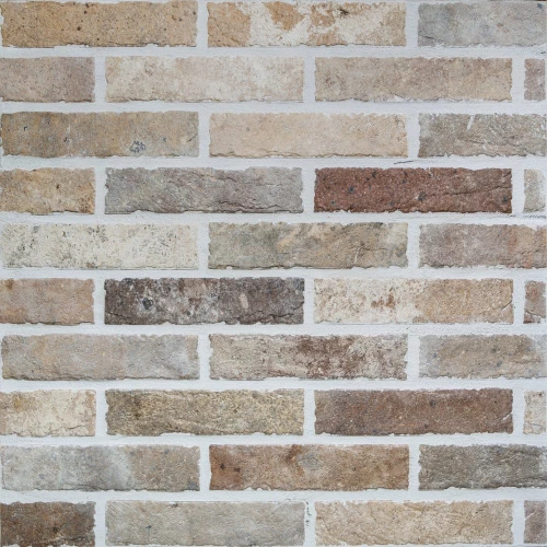Керамогранит Rondine Tribeca Multicolor Brick матовый коричневый J85885 25х6 см
