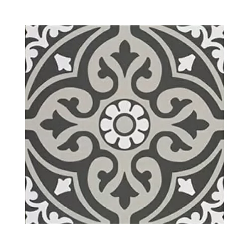 Керамогранит Mainzu Normandy Black Centro матовый многоцветный PT03778 20х20 см