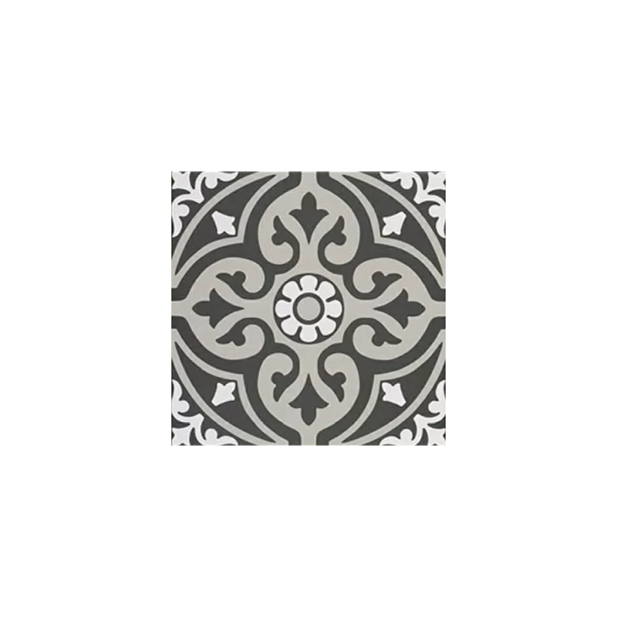 Керамогранит Mainzu Normandy Black Centro матовый многоцветный PT03778 20х20 см