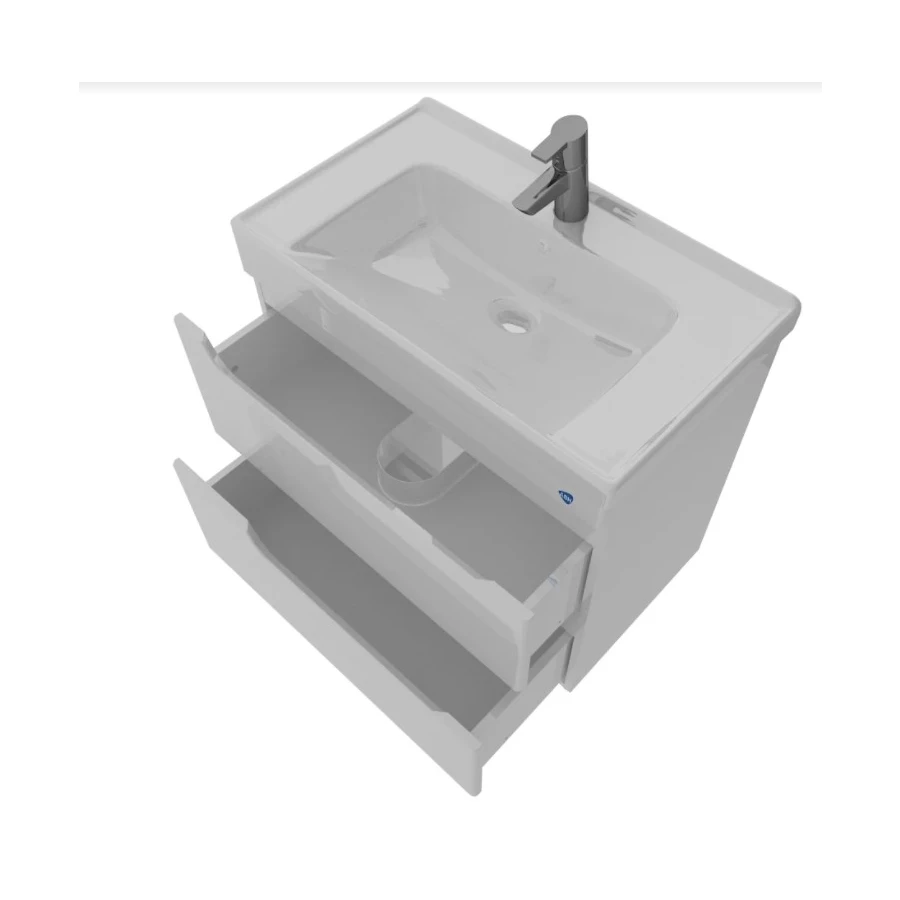 Тумба под раковину АВН Милано 80 подвесная 98.14(Т) белый