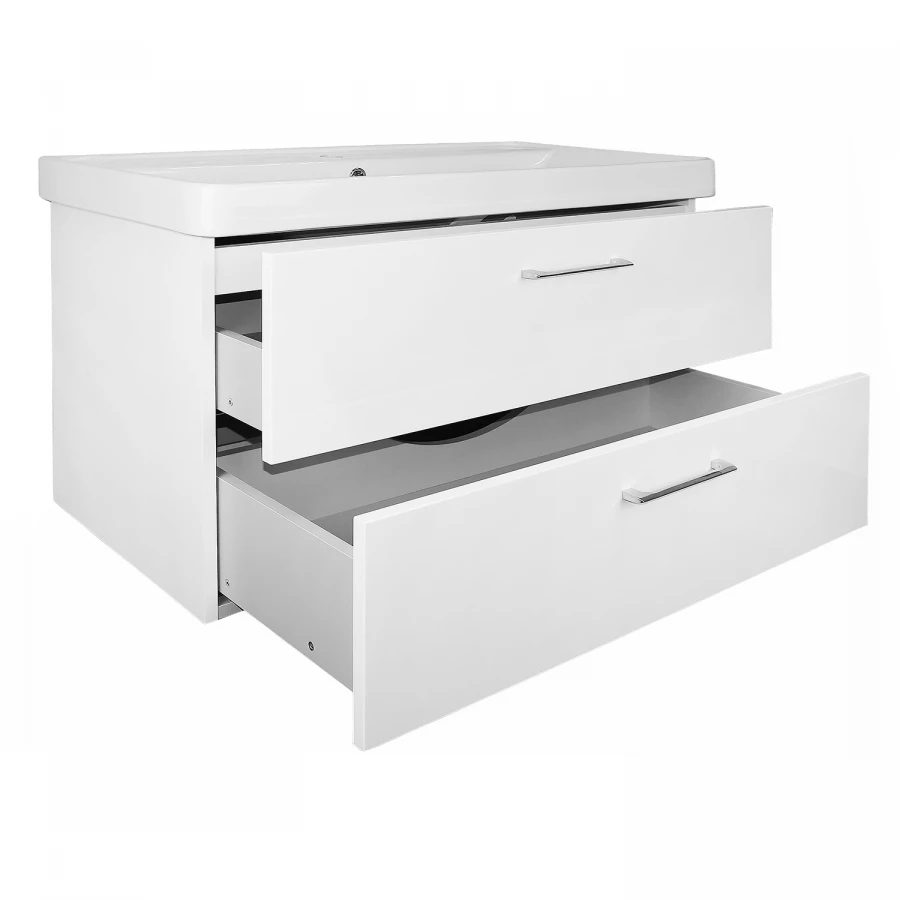 Комплект Azario тумба Ника 90 подвесная с раковиной Monte 90 белый матовый CS00089922 91.5х48.5х57 см