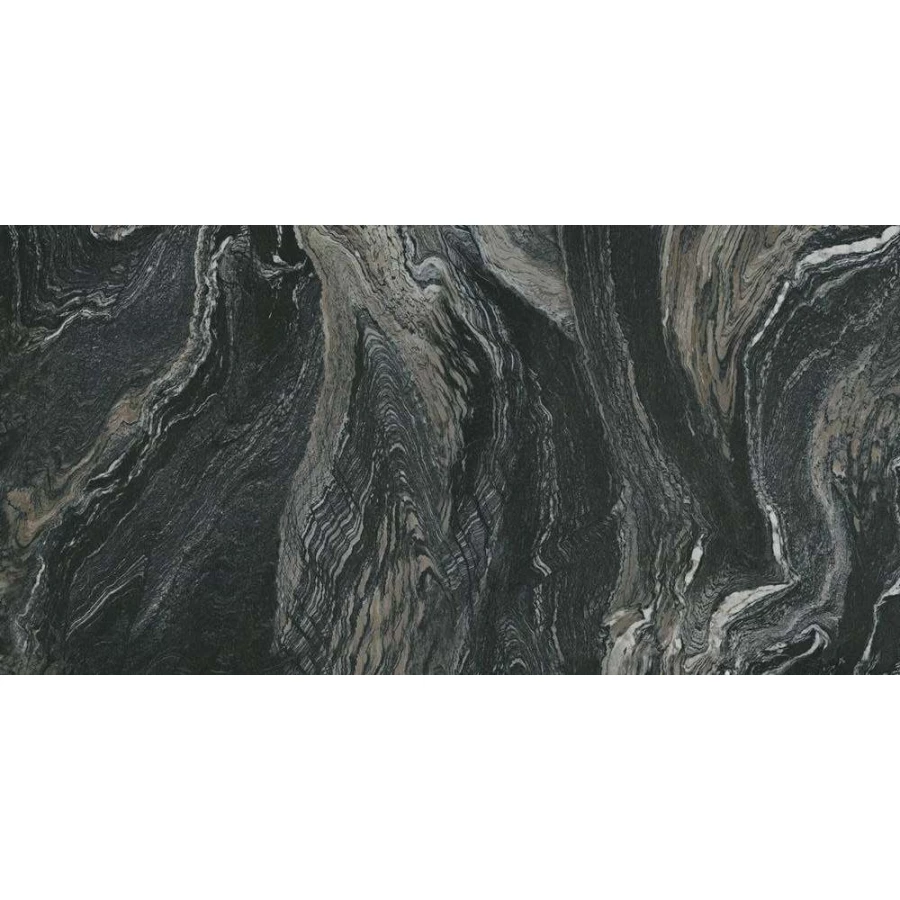Керамогранит Azulejos Benadresa Galery Black Pulido KL 120х60 см