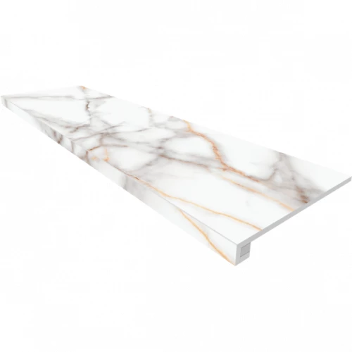 Комплект Estima Supreme Ступень SM03 33x120 неполированный прямоугольный бортик без насечек Подступенок 14,5x120 67297