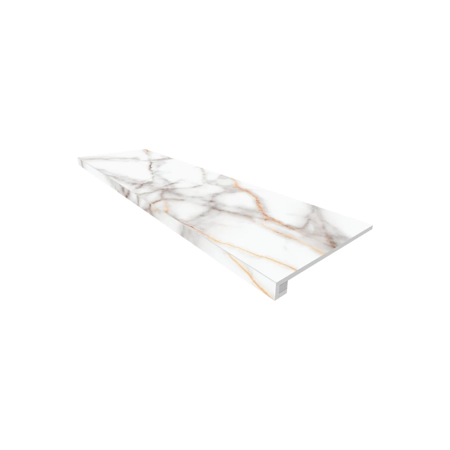 Комплект Estima Supreme Ступень SM03 33x120 неполированный прямоугольный бортик без насечек Подступенок 14,5x120 67297