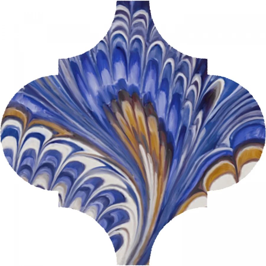 Декор Kerama Marazzi Арабески Венеция матовый синий VT/A624/65000 6,5x6,5 см