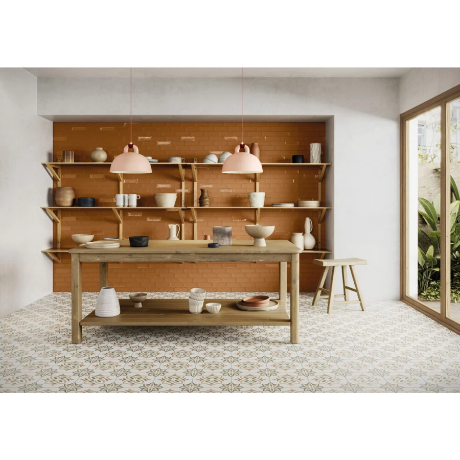 Керамогранит Harmony Peronda Provenza Green Bloom матовый многоцветный 3386037792 22,3х22,3 см