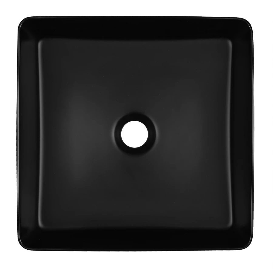 Раковина-чаша Azario накладная квадратная черный матовый AZ-2179-S-MB 40х40х110 см