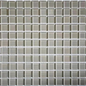 Мозаика Bonaparte Стеклянная мозаика Irish coffe 25х25 глянцевая серая 30х30 см