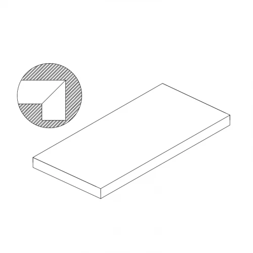 Ступень ТехноАрт керамогранит угловая клееная СТУК20 многоцветная толщина 20 мм 100х30 см