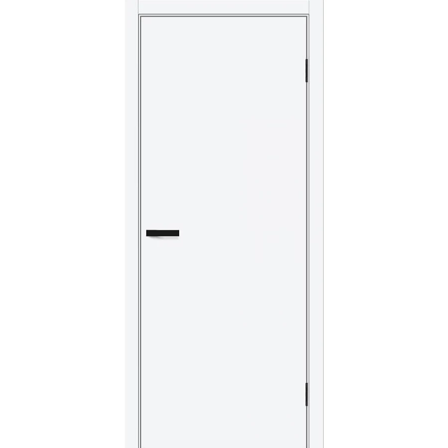 Межкомнатная дверь Bravo Браво-0.П 210x80 экошпон Bravo A полотно глухое цвет White Silk