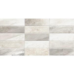 Плитка настенная ALMA Ceramica Adriatic рельефная матовая серая TWA3060ADT17 60х30 см