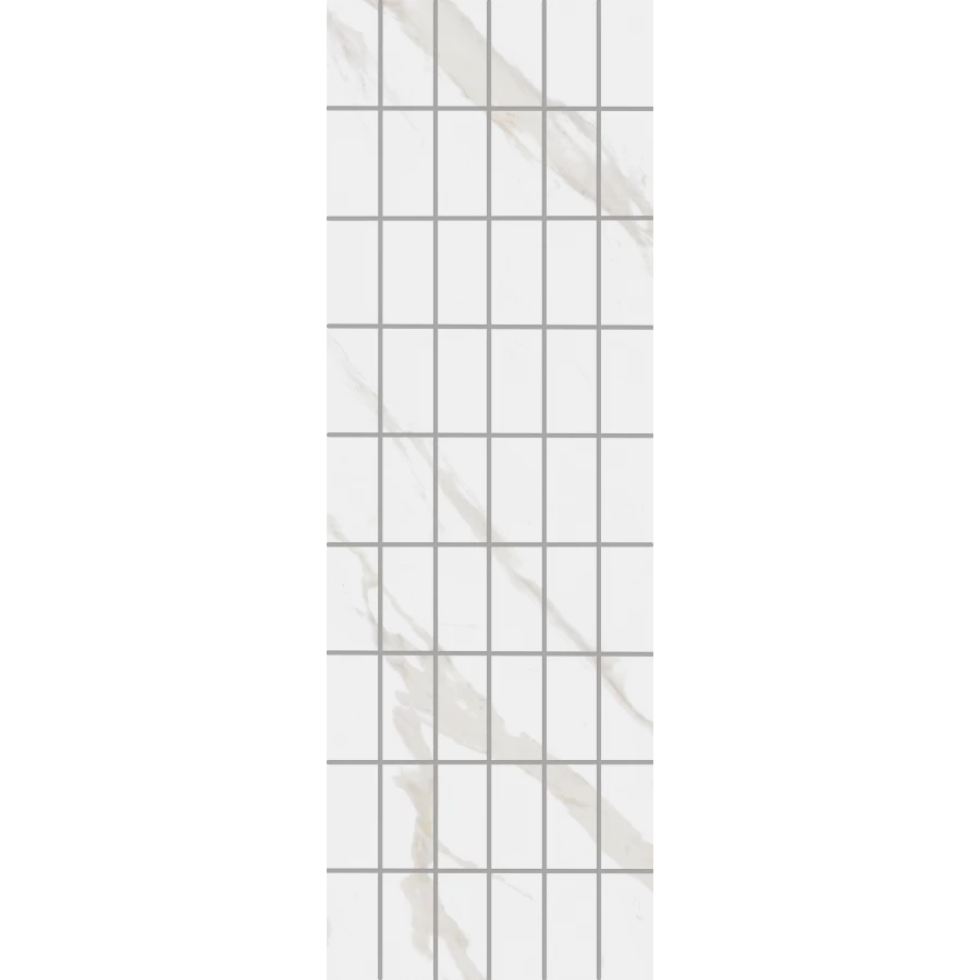 Декор чипсет Kerama Marazzi Алентежу обрезной матовый белый KMD2PTG007BR 89,5х30 см