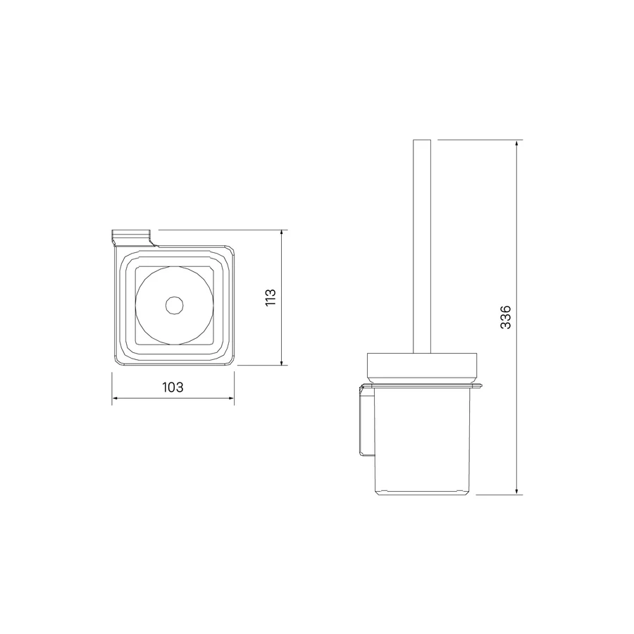 Ерш Iddis Slide SLISCG0i47 матовое стекло сплав металлов хром
