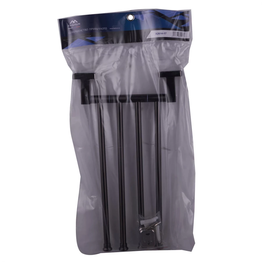 Держатель Fashun для полотенец 4 рейки поворотный графит A2614-17