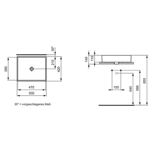 Раковина Ideal Standard Strada K077601 50x42 см