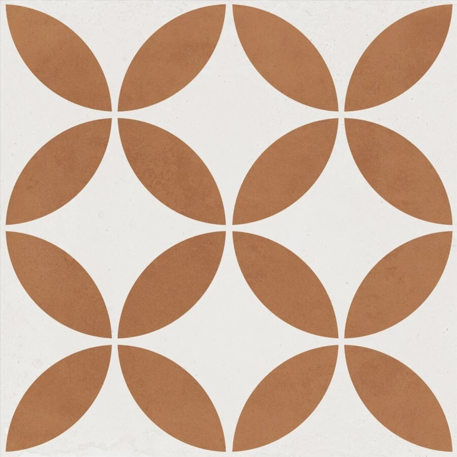 Керамогранит Harmony Peronda Mayari Clay Petals LT матовый коричневый 3386037797 22,3х22,3 см