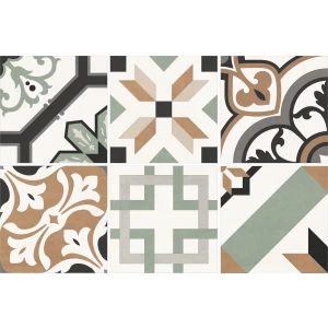 Керамогранит New Trend Design Art Mix 1 матовый многоцветный GP2020DMX31 20х20 см