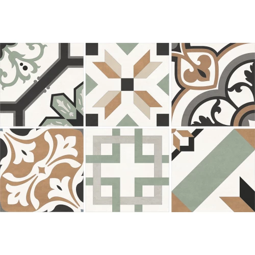 Керамогранит New Trend Design Art Mix 1 матовый многоцветный GP2020DMX31 20х20 см