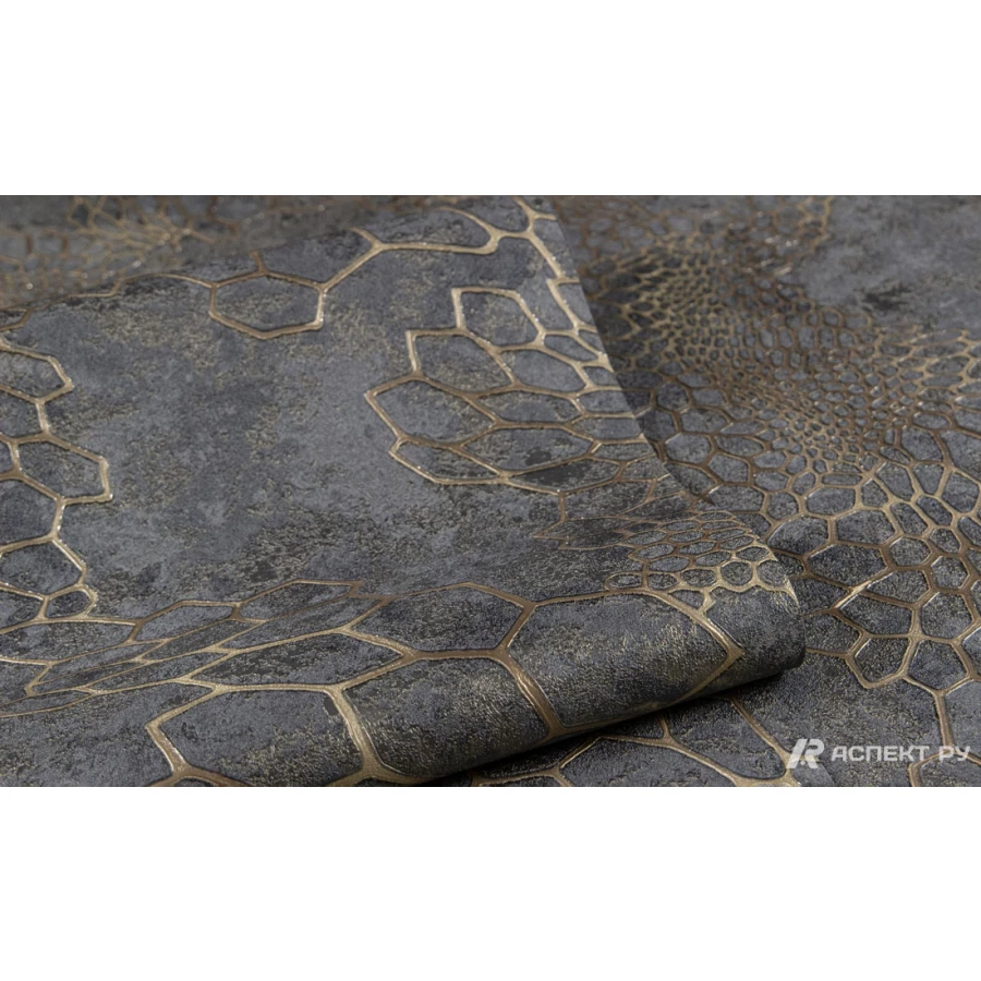 Обои флизелиновые Аспект Анаконда серый 70586-42 1,06х10,05 м