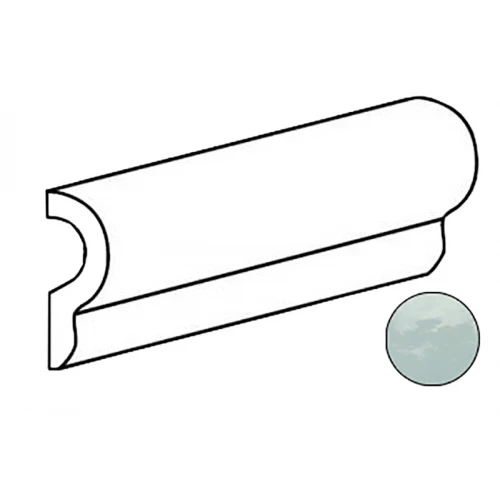 Плитка керамическая Equipe Артисан Лондон Аqуа / Artisan London Aqua бордюр глянцевый голубой 24508 20х5 см