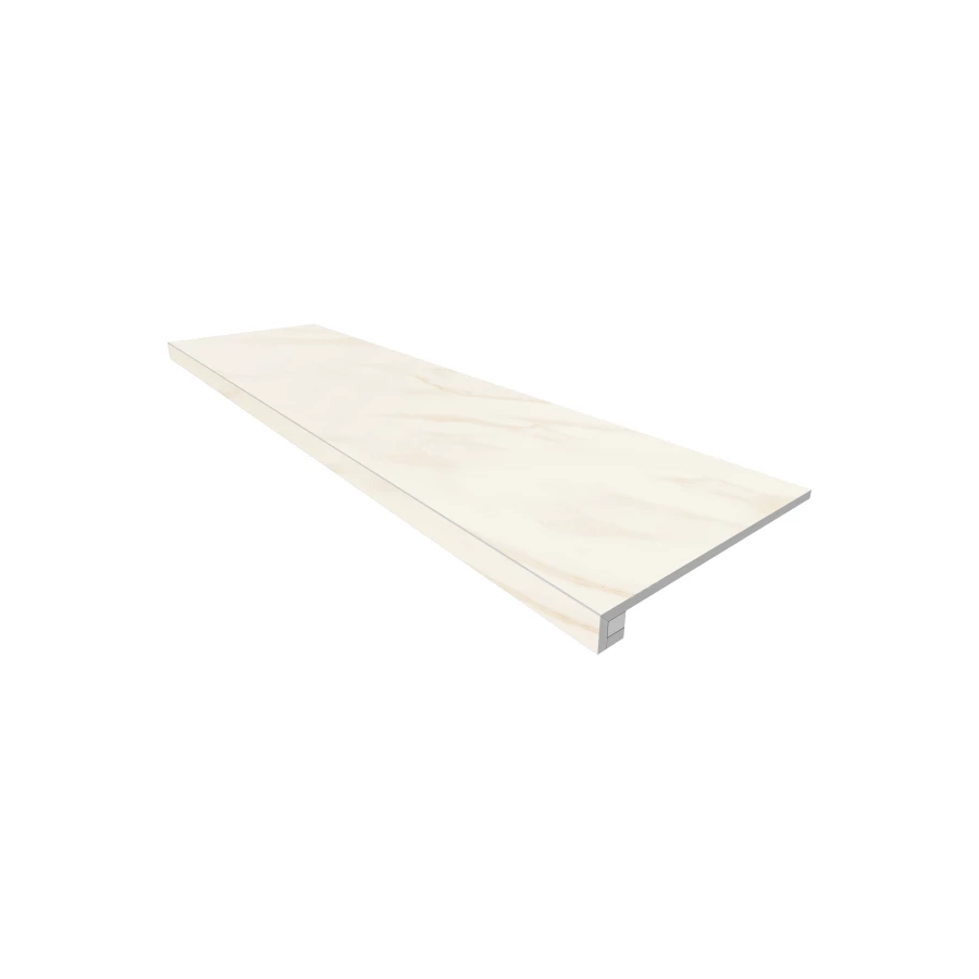 Комплект Estima Marble Onlygres MOG102 Ступень 33x120 полированный прямоугольный бортик без насечек Подступенок 14,5x120 68882