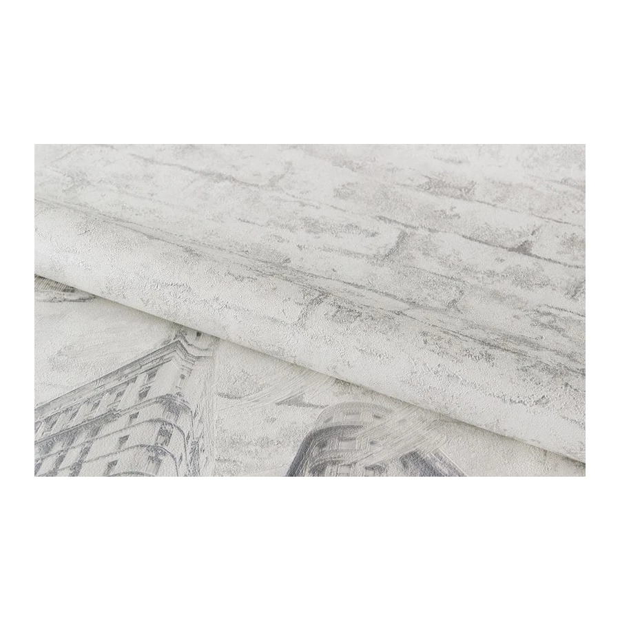 Обои флизелиновые Аспект Авеню серые 70483-14 1,06х10,05 м