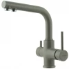 Смеситель для кухни Lemark Comfort с подключением к фильтру питьевой воды цвет серый шёлк LM3061PGS
