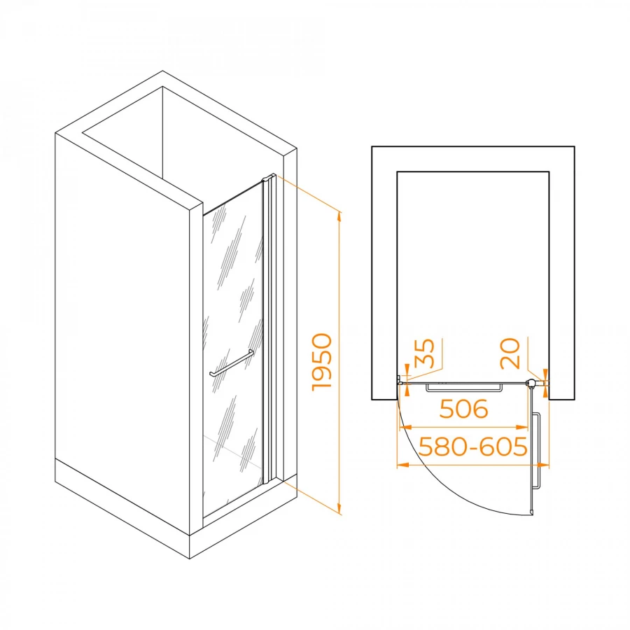 Душевая дверь RGW PA-103B Шиншилла 600 020810306-24