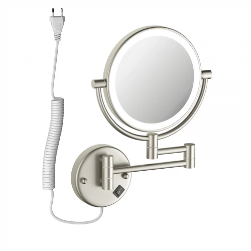 Зеркало Timo Saona с подсветкой никель 13376/13