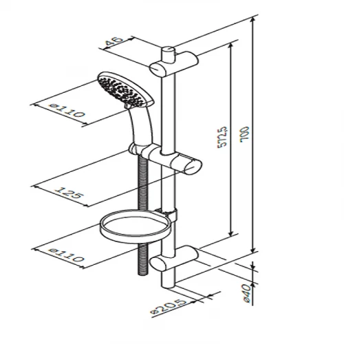 Душевой комплект Am Pm Like F0180064
