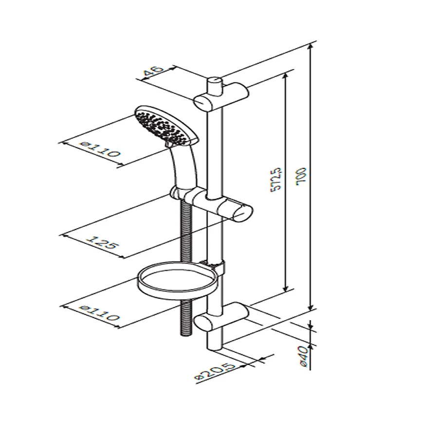 Душевой комплект Am Pm Like F0180064