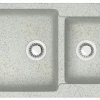 Кухонная мойка Azario Grand двойная искусственный мрамор цвет светло серый CS00079906 76.5х50х19 см