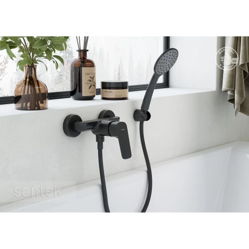 Смеситель для душа Santek Таос черный матовый WH5A20009N001