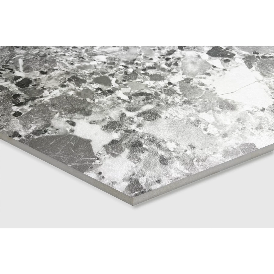 Керамогранит Creanza Terragona Silver Solido матовый с микрогранулами серый SL1004-A 120х60 см