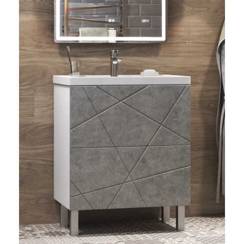 Тумба под раковину Vigo Geometry 600-0-2 бетон tn.bsf.GEO.FOS.60.2Y бетон