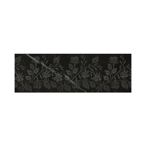 Декор Gracia Ceramica Geneva black черный 01 25*75 см