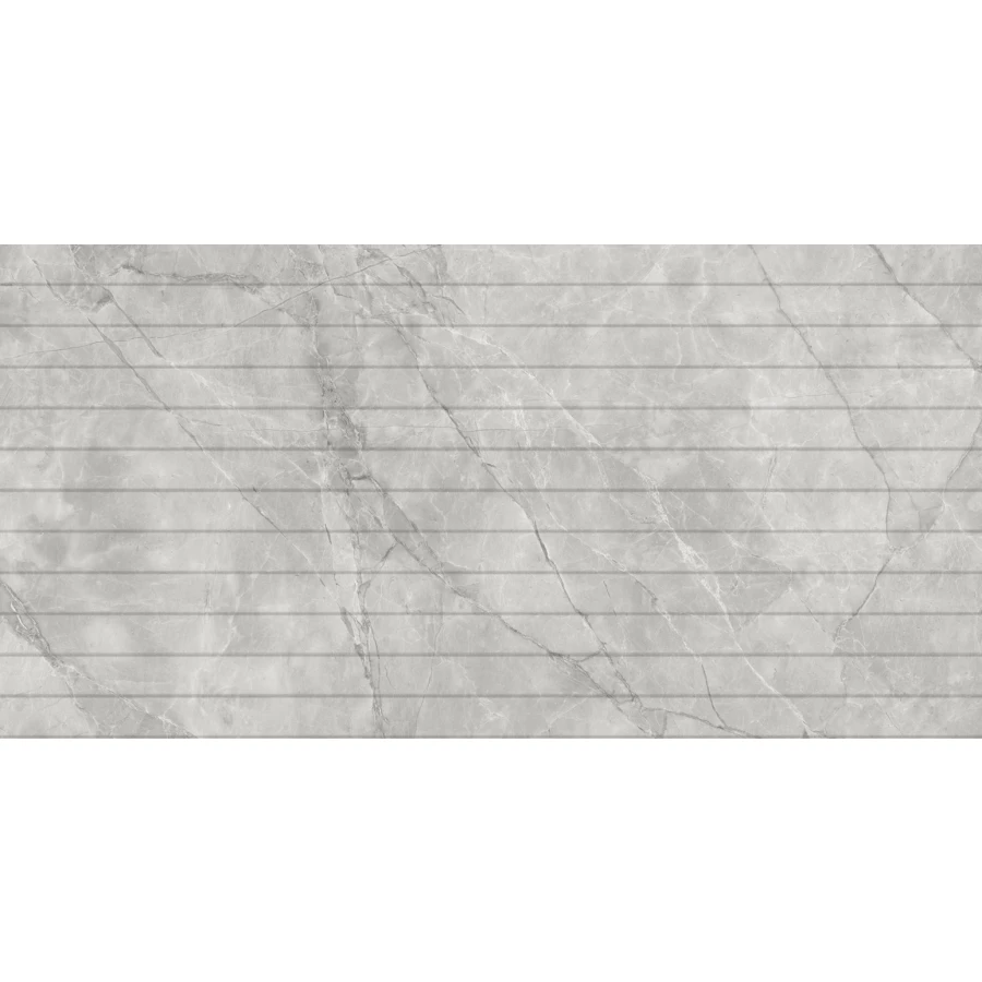 Плитка настенная Eurotile Ceramica Ranchi Decor Luster матовая серая 7930138703609 60х30 см