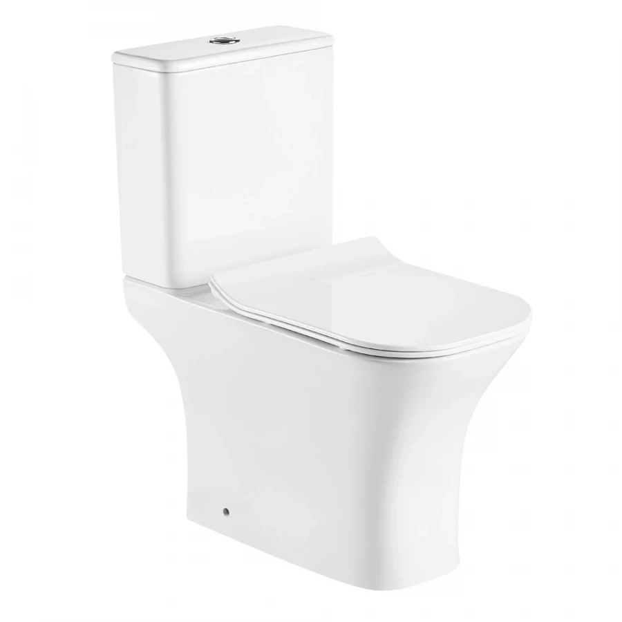 Унитаз-компакт Olive`s Porto белый сиденье дюропласт PR31126DP