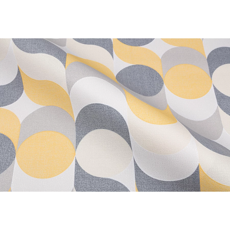 Обои флизелиновые Palitra Home Confetti HomeColor жёлтые HC31185-34 1,06х10,05 м