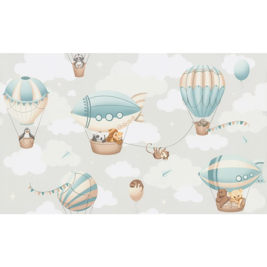 Обои флизелиновые Palitra Home Zoo Child HomeColor серые HC72270-14 1,06х10,05 м