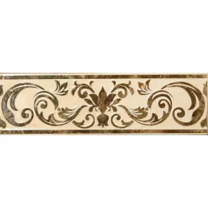 Бордюр Нефрит-Керамика Генуя коричневый 7.5х25 