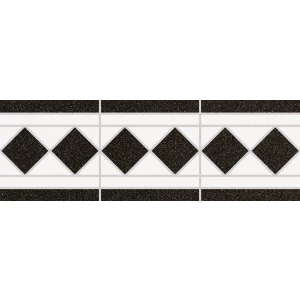 Бордюр Peronda House of Vanity C.HV-12 матовый черно-белый 3513014683 33х11 см