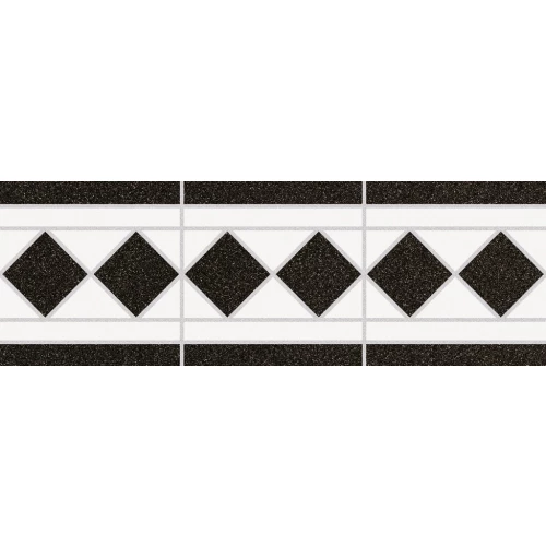 Бордюр Peronda House of Vanity C.HV-12 матовый черно-белый 3513014683 33х11 см