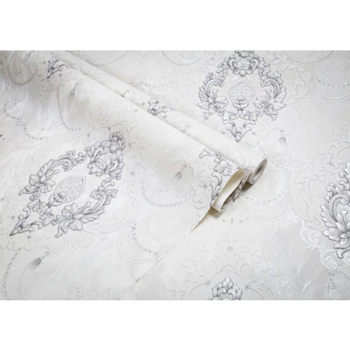 Обои флизелиновые Palitra Life Andijana серые PL72467-14 1,06х10,05 м