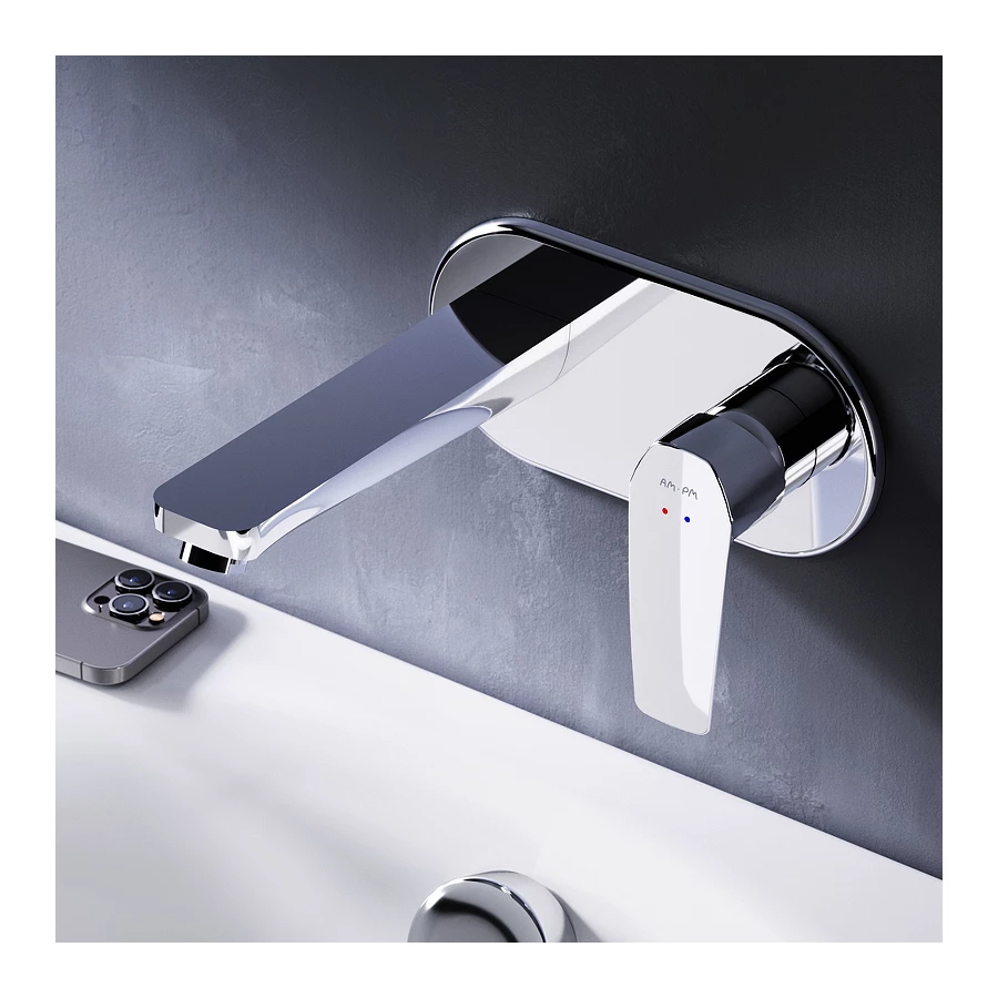 Смеситель для умывальника Am Pm Gem монтируемый в стену F90A72200