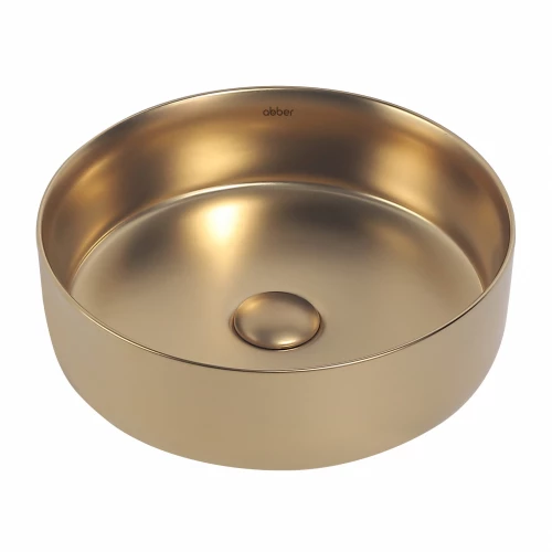 Раковина накладная Abber Bequem золото матовое AC2108MMG